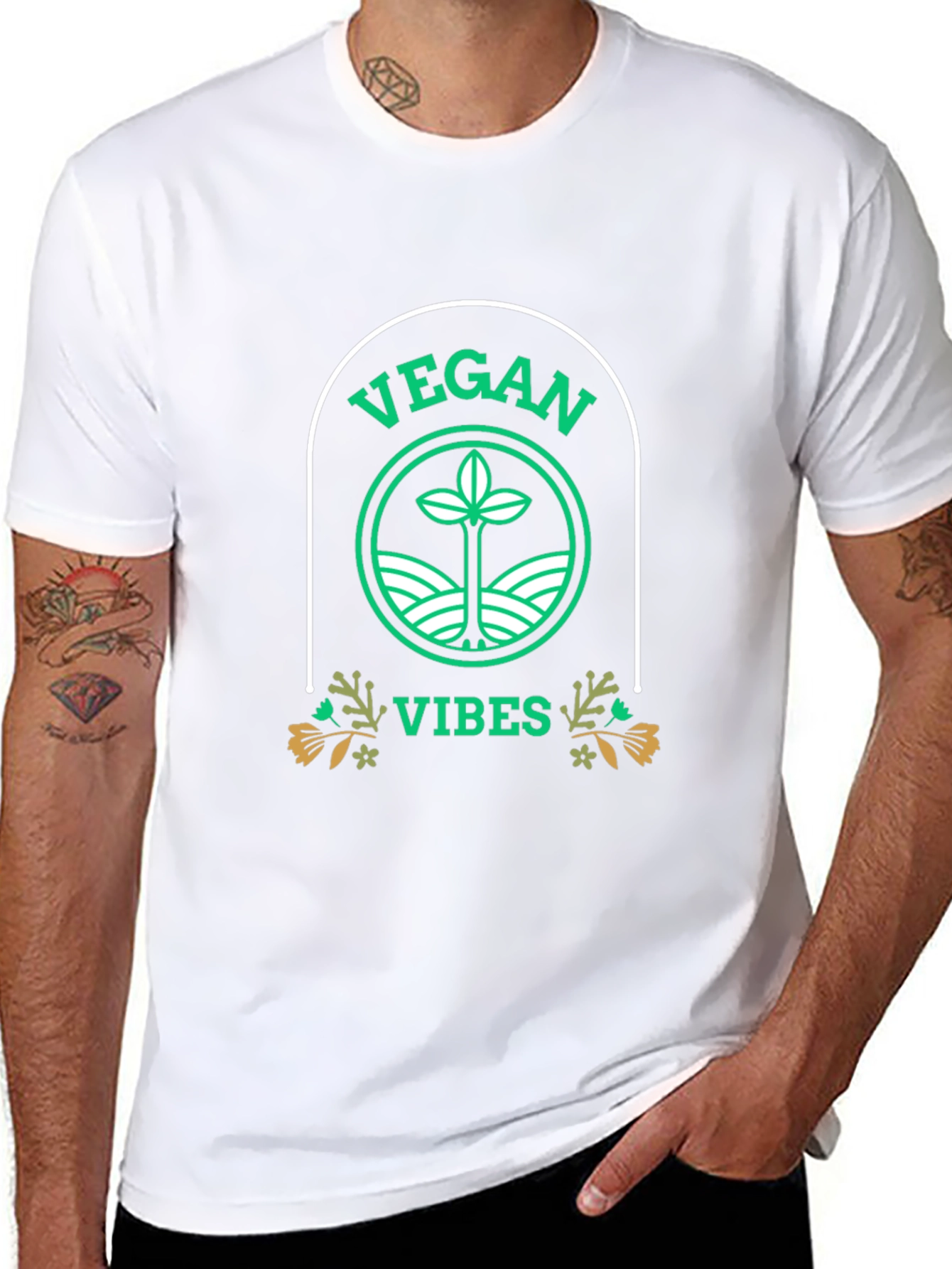 Vegan Vibes T-Shirt - Eco-Friendly Lifestyle