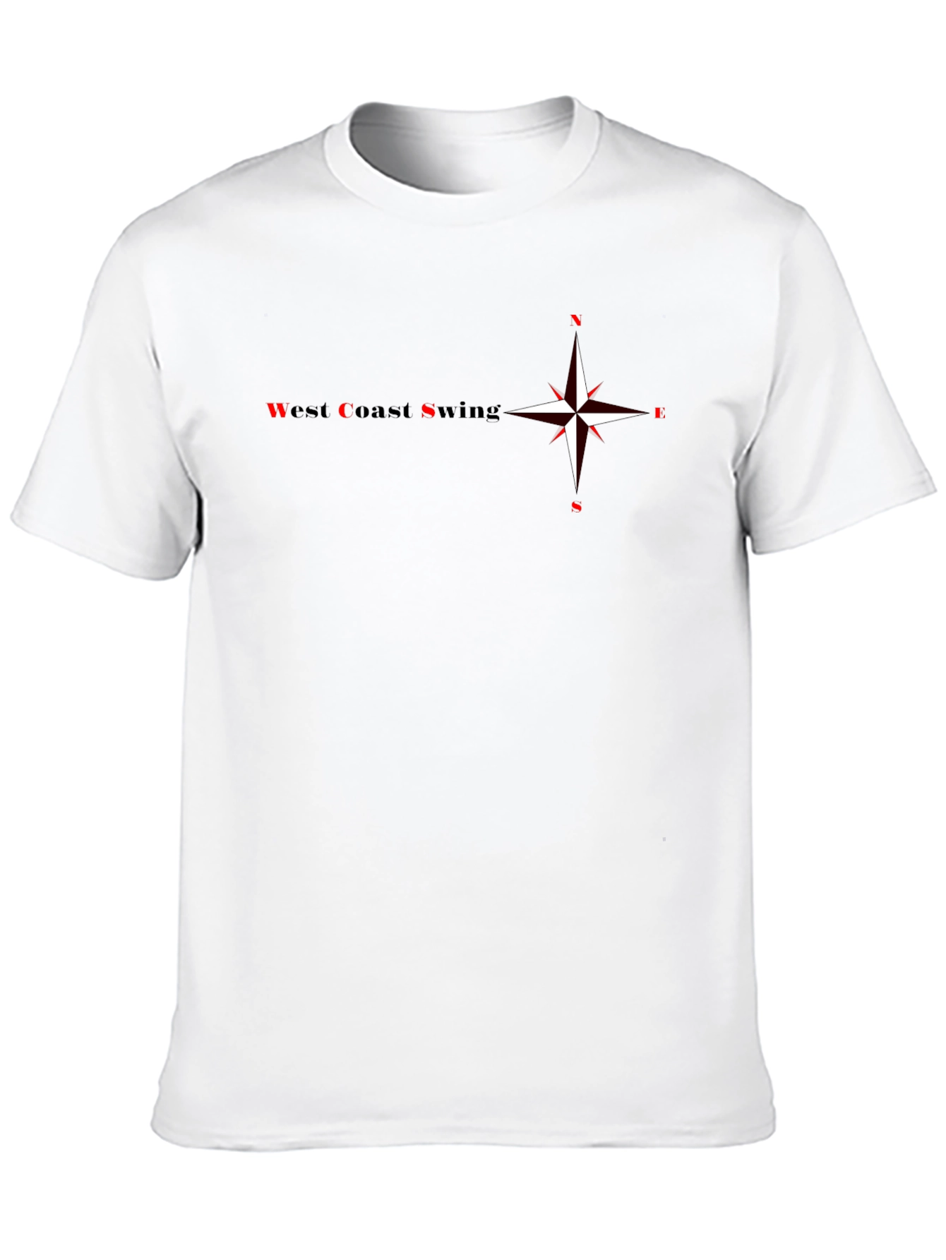 West Coast Swing Compass T-Shirt - Black