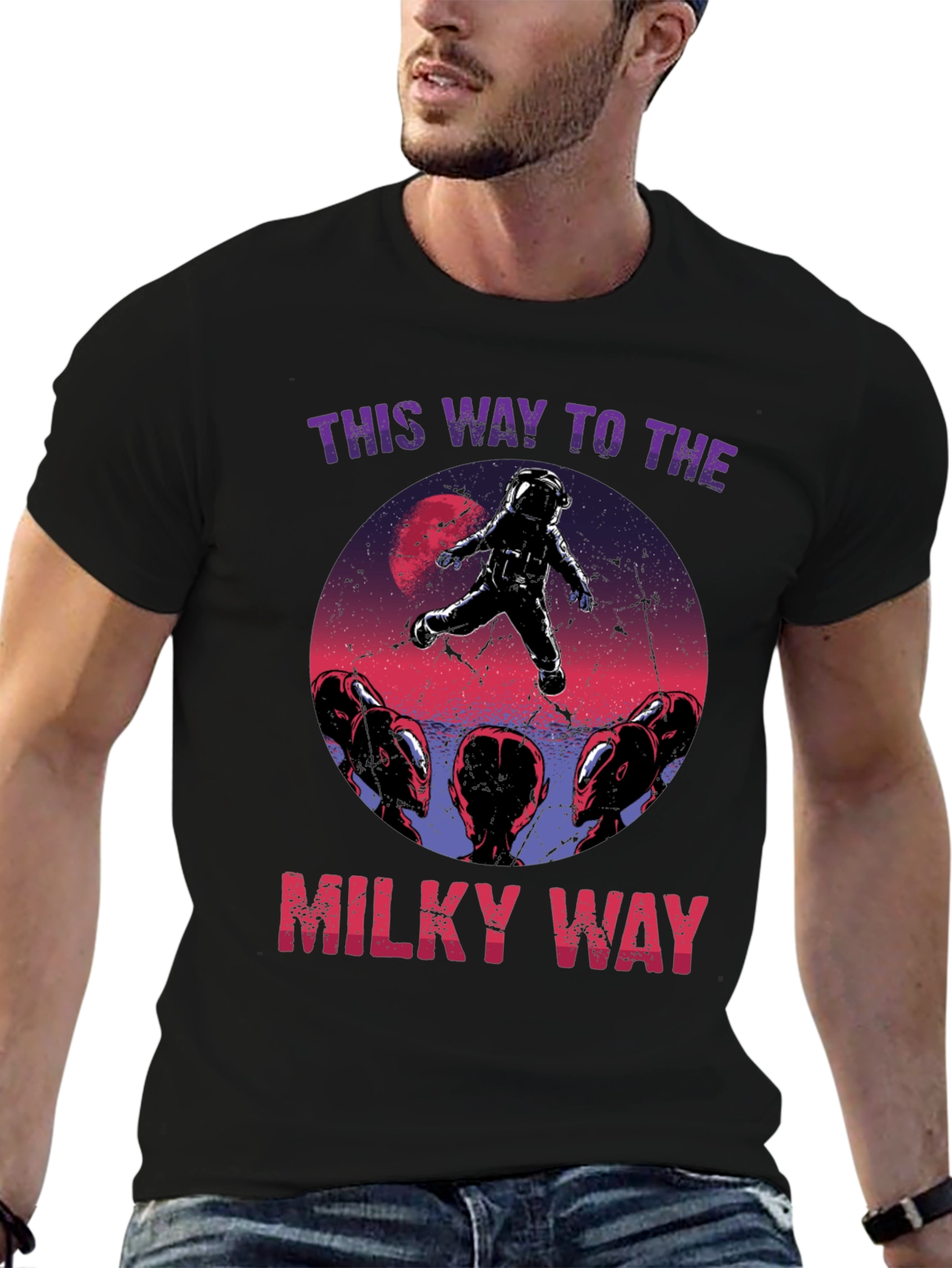 This Way To The Milky Way Graphic Tee