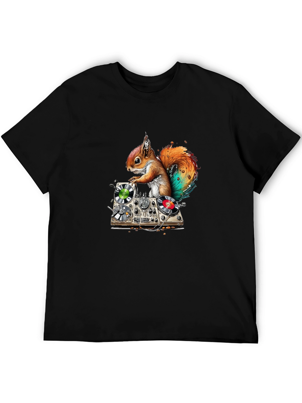 DJ Squirrel Graphic T-Shirt