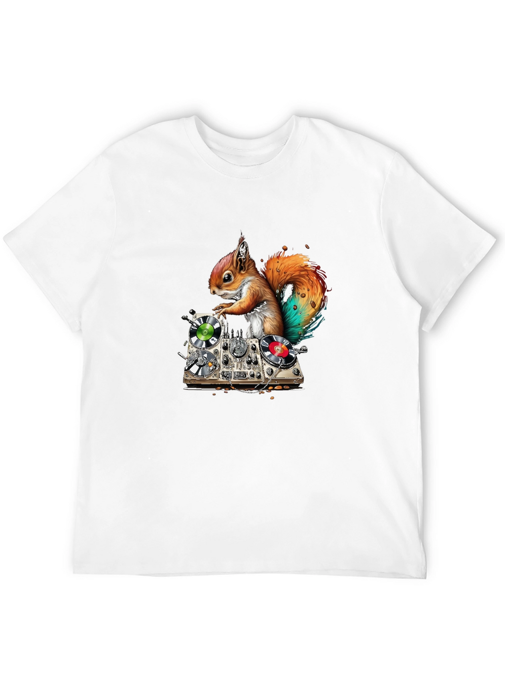 DJ Squirrel Graphic T-Shirt