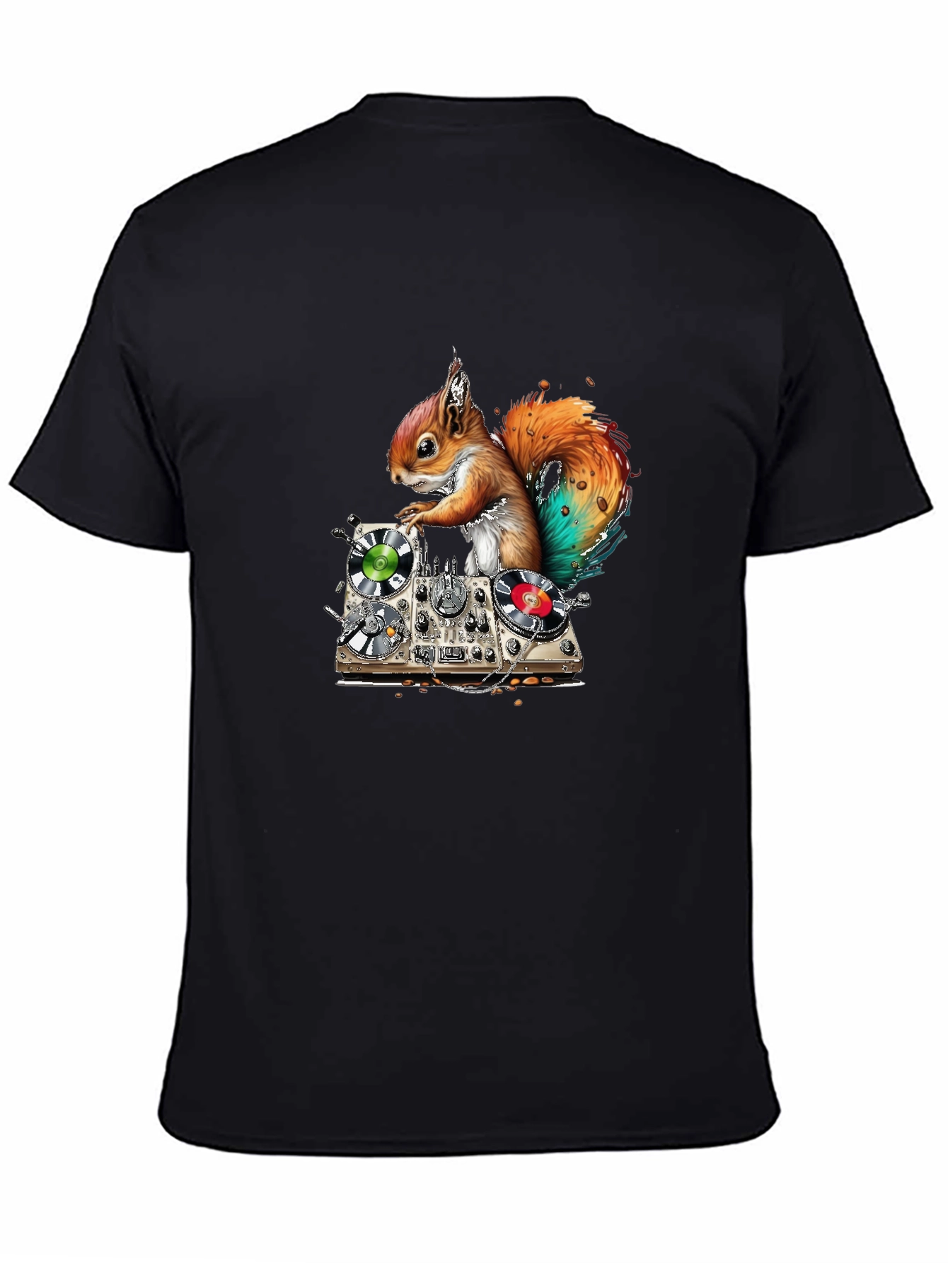 DJ Squirrel Graphic T-Shirt