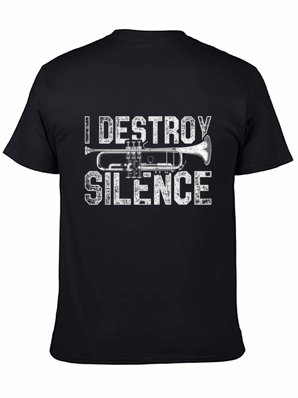 I Destroy Silence Trumpet Graphic Tee