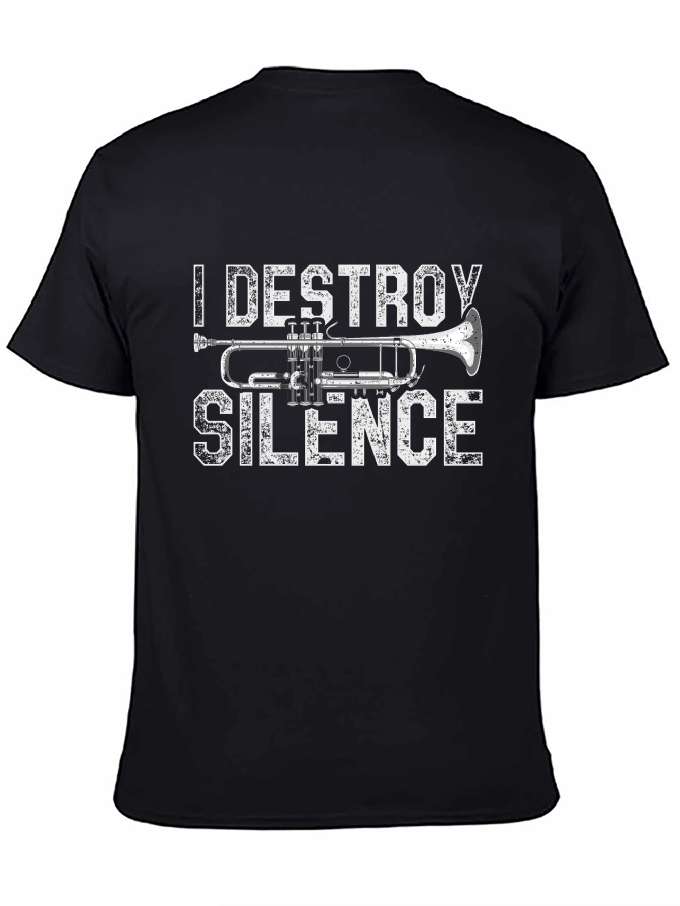 I Destroy Silence Trumpet Graphic Tee