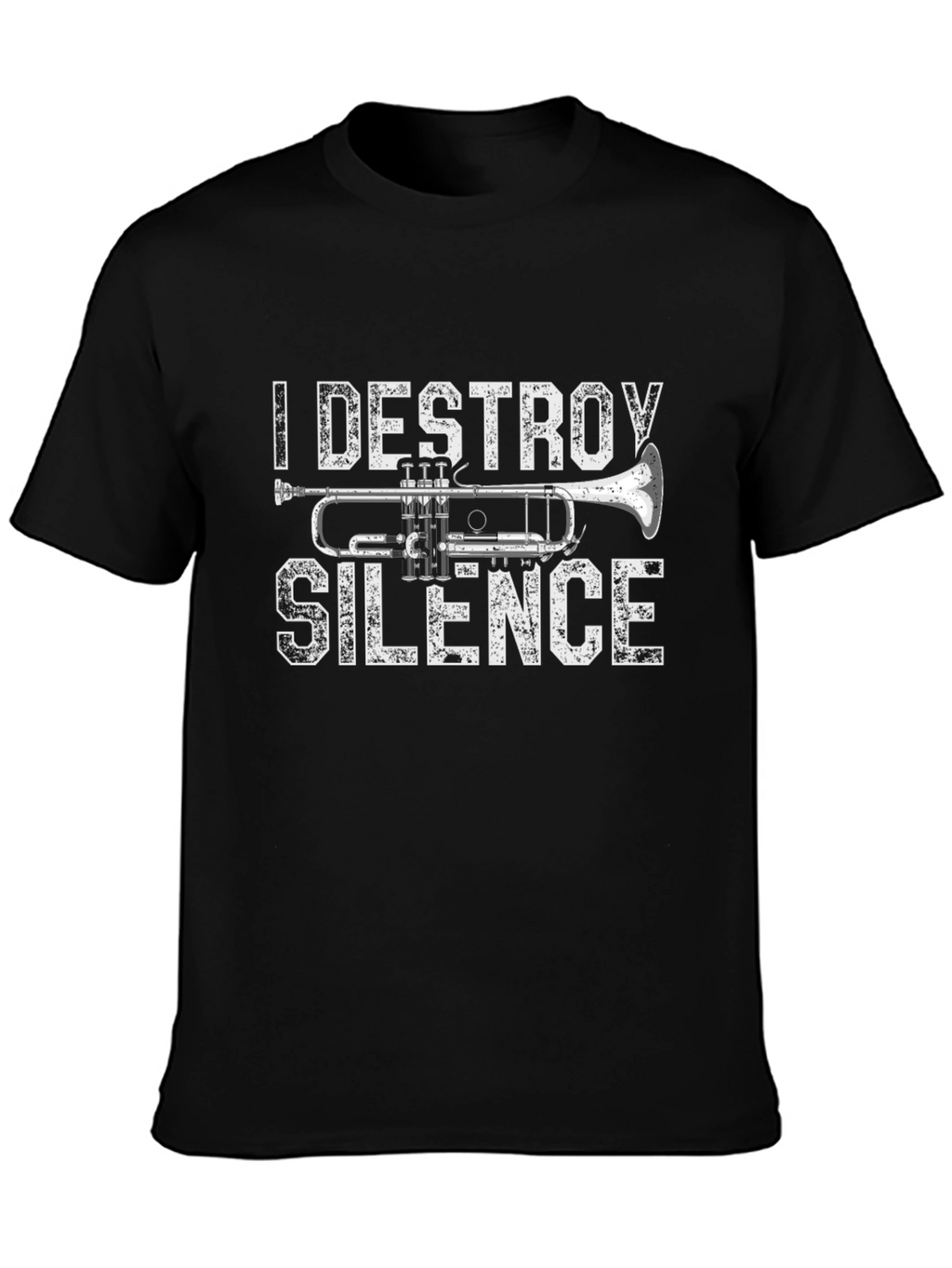 I Destroy Silence Trumpet Graphic Tee