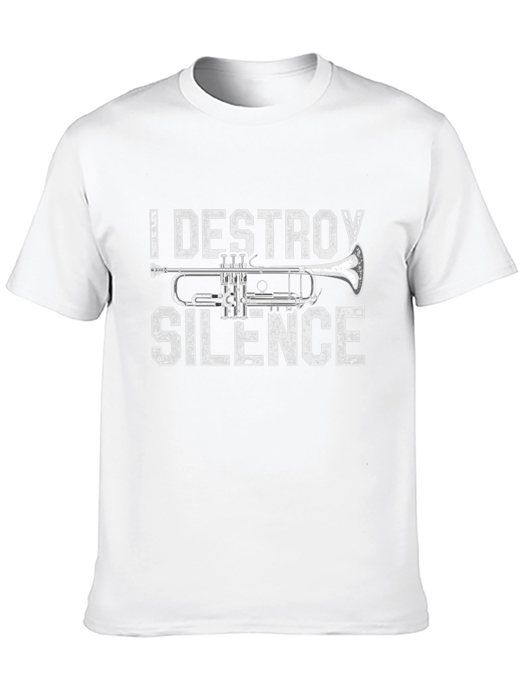 I Destroy Silence Trumpet Graphic Tee