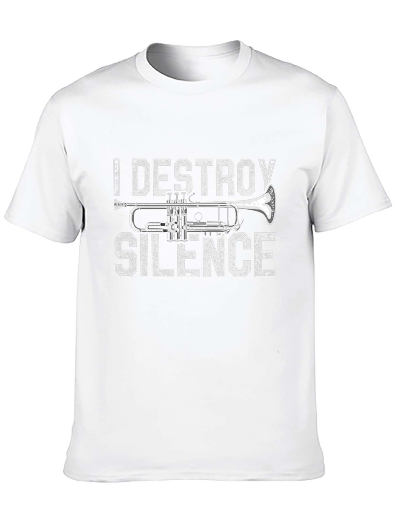 I Destroy Silence Trumpet Graphic Tee