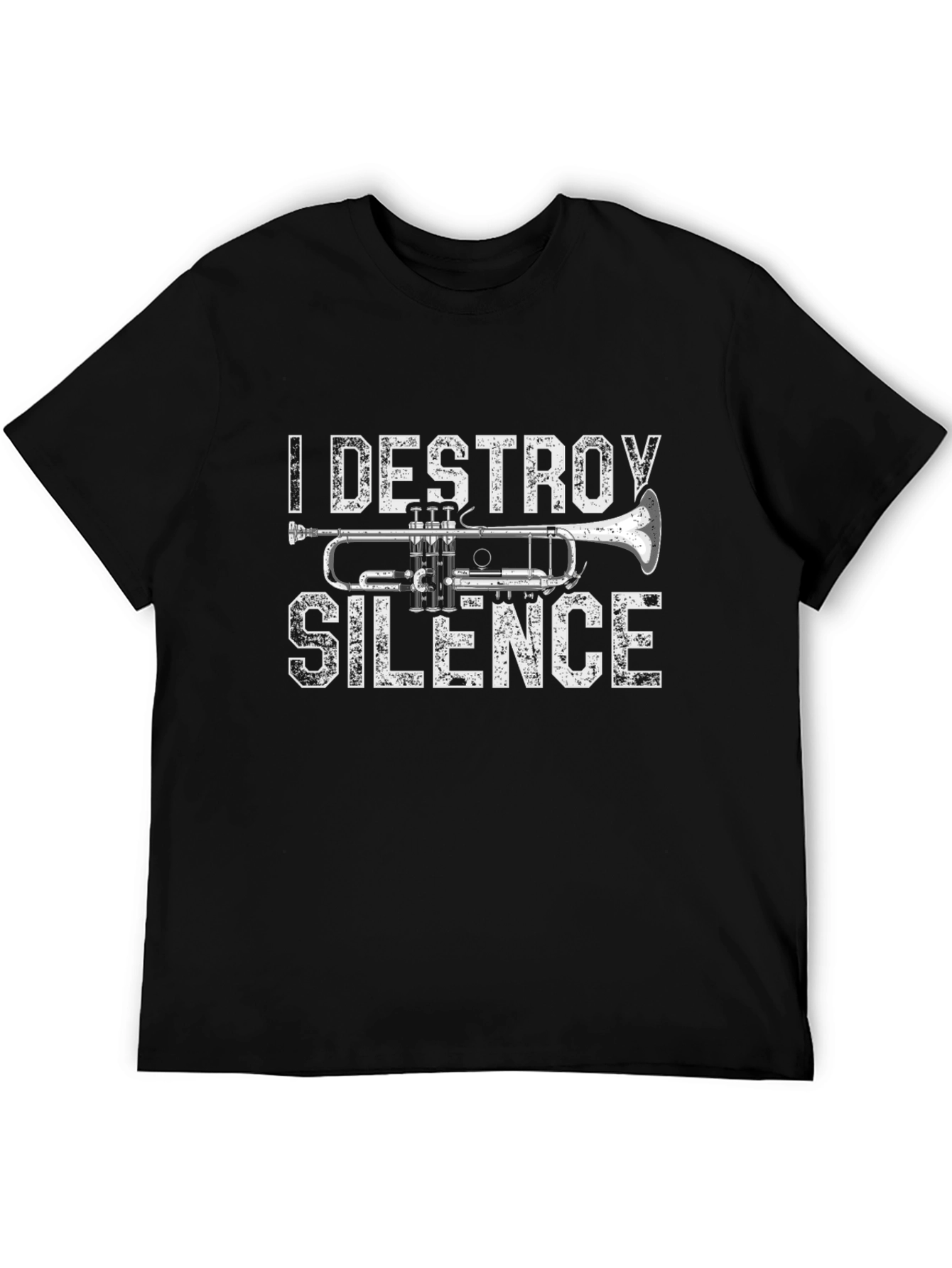 I Destroy Silence Trumpet Graphic Tee