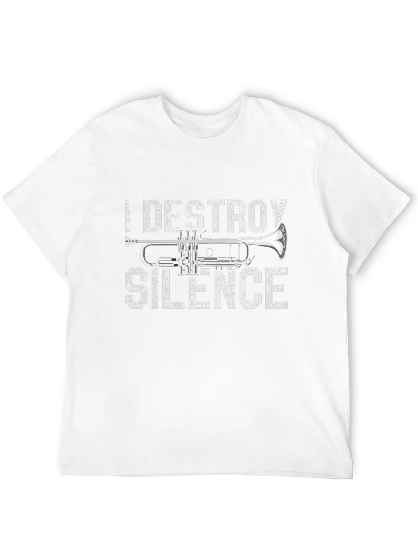 I Destroy Silence Trumpet Graphic Tee