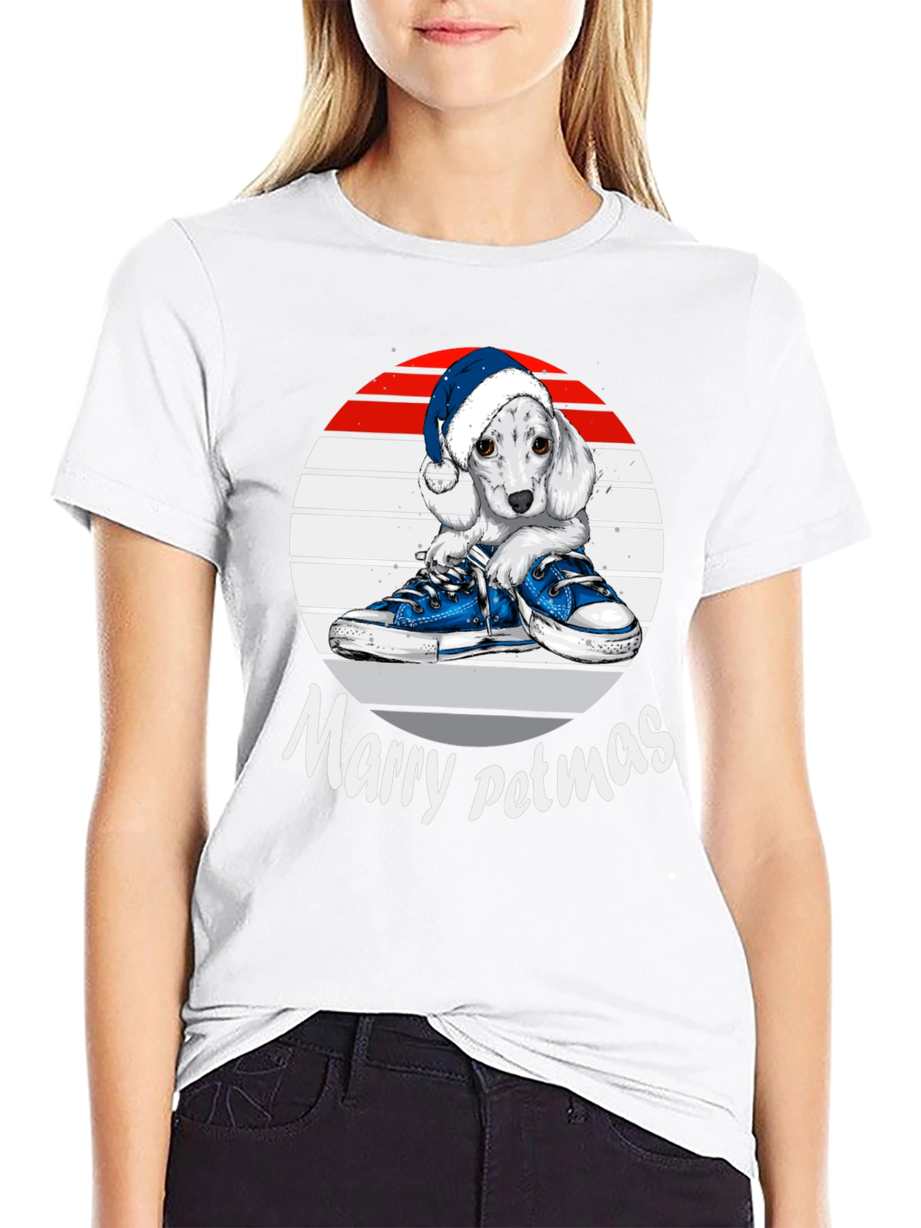 Merry Petmas Dog T-Shirt - Holiday Apparel