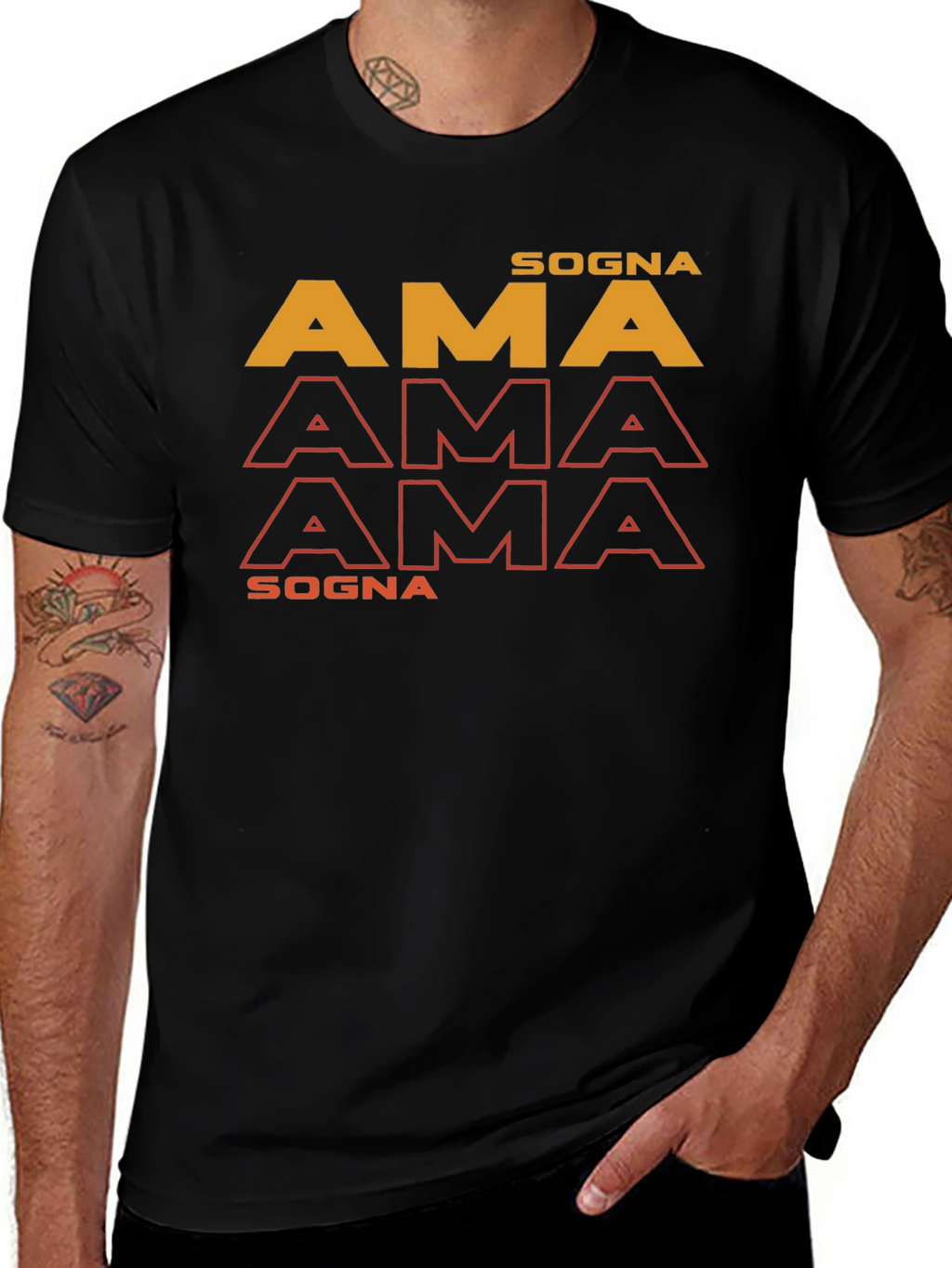 Sogna AMA T-Shirt - Trendy Graphic Tee