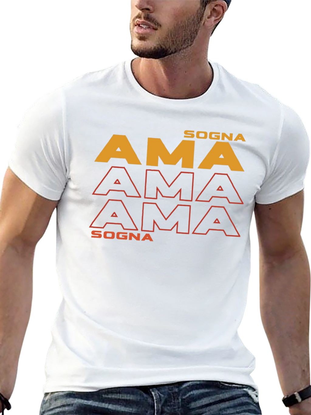 Sogna AMA T-Shirt - Trendy Graphic Tee