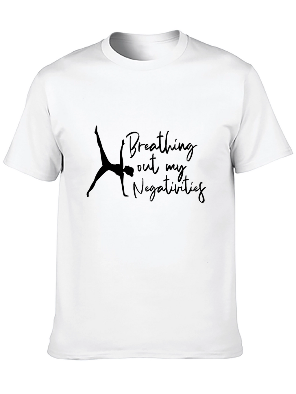 Yoga Graphic Tee - Breathing Out Negativity
