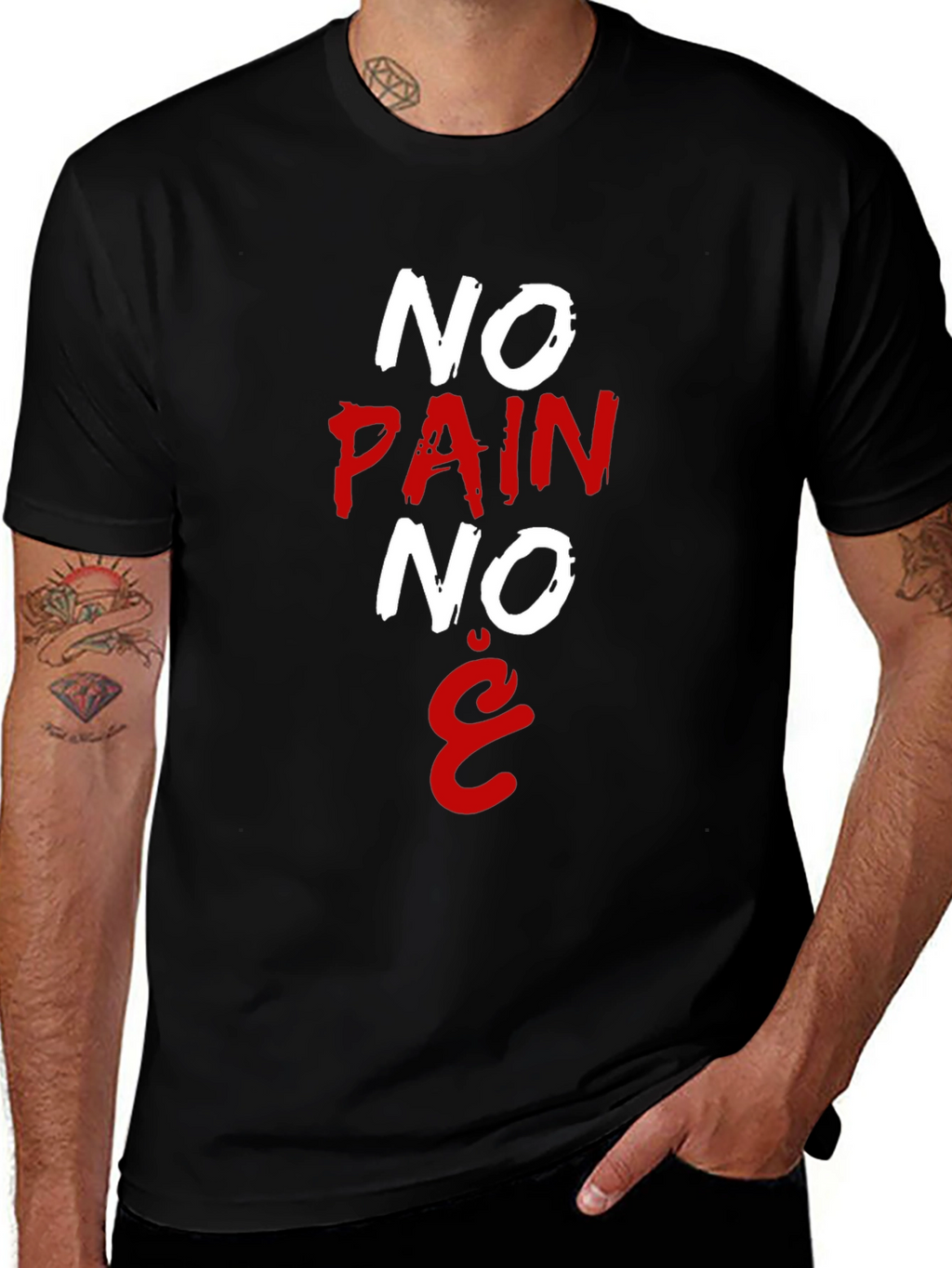 No Pain No Gain T-Shirt Black