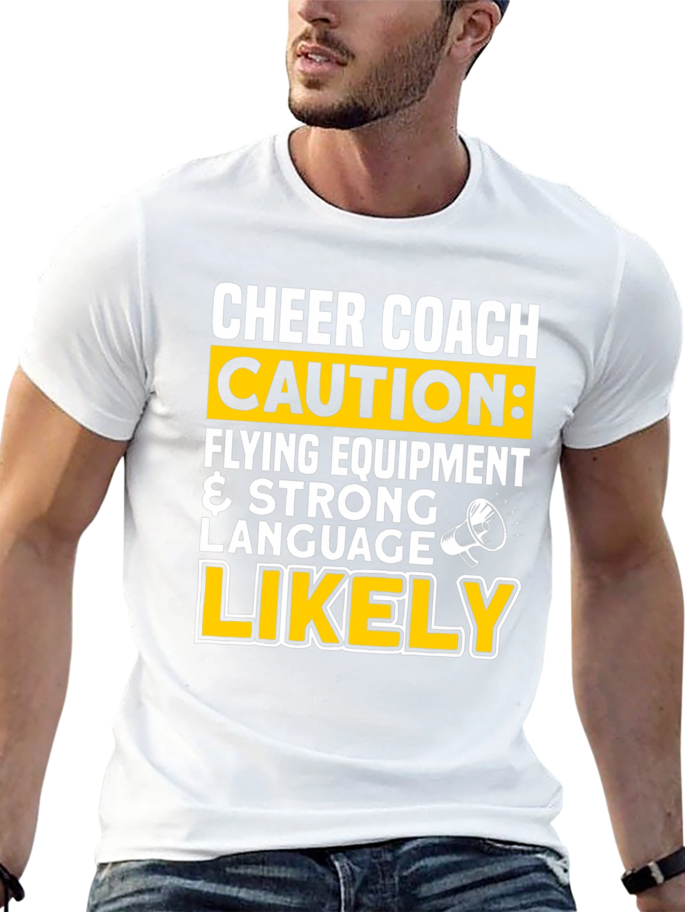 Cheer Coach Caution T-Shirt