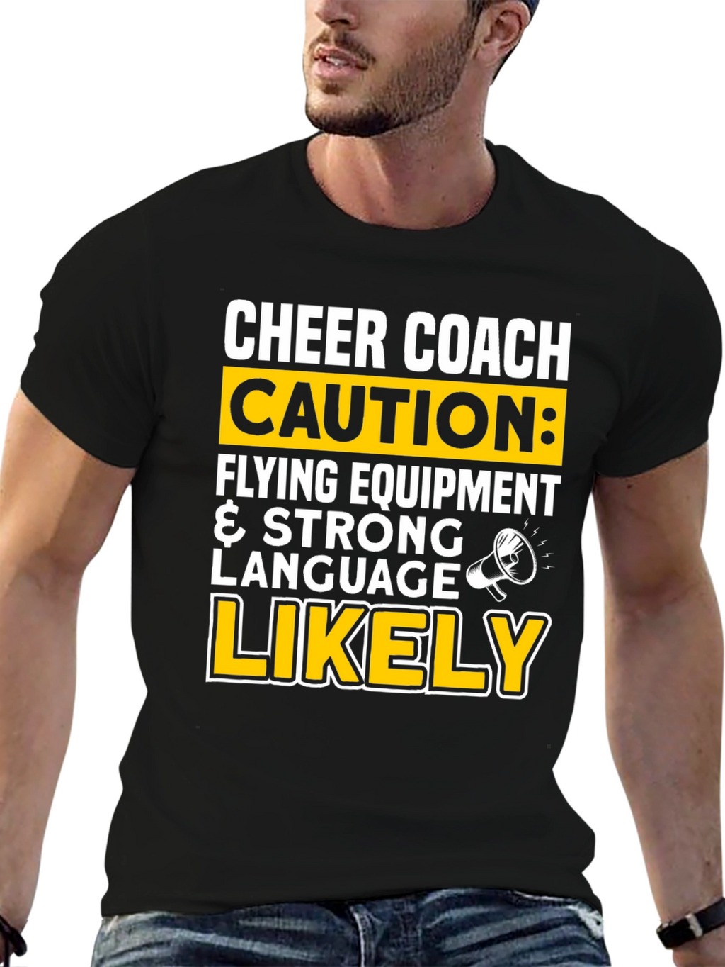 Cheer Coach Caution T-Shirt