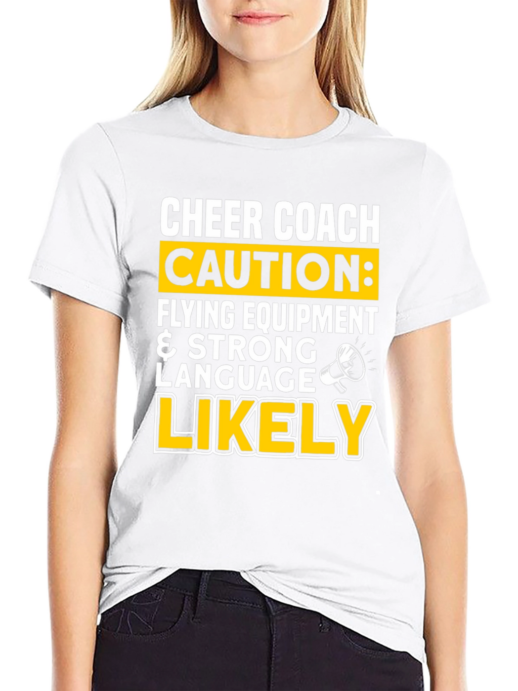 Cheer Coach Caution T-Shirt