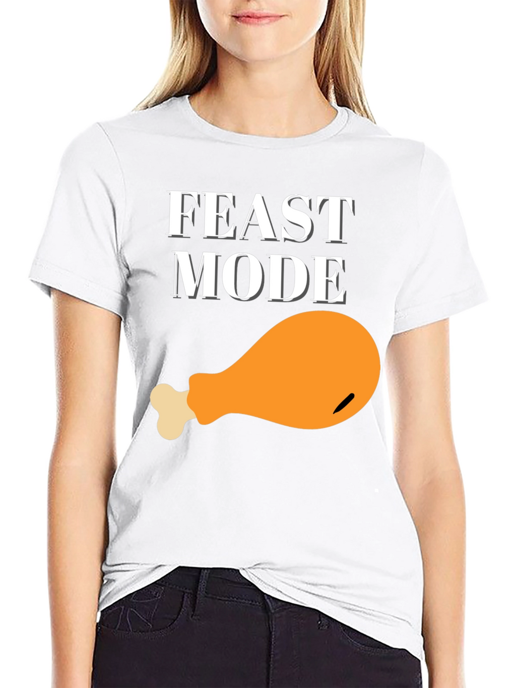 Feast Mode Graphic T-Shirt - Turkey Leg Design