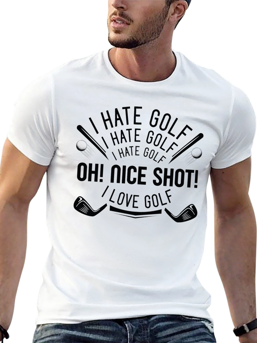 I Hate Golf Oh! Nice Shot! T-Shirt