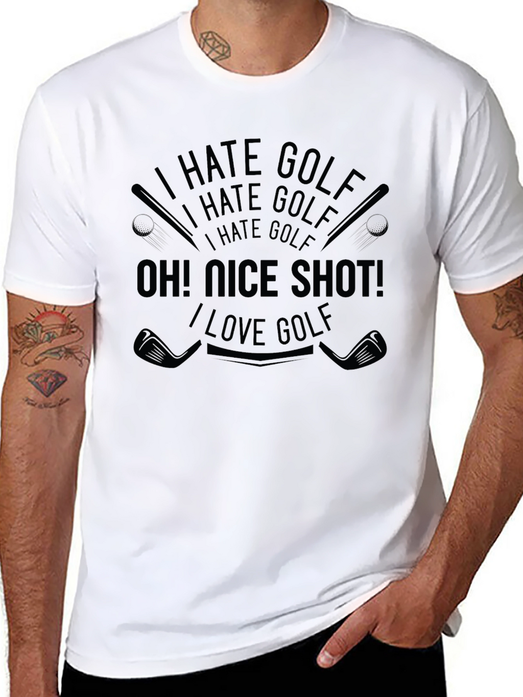 I Hate Golf Oh! Nice Shot! T-Shirt