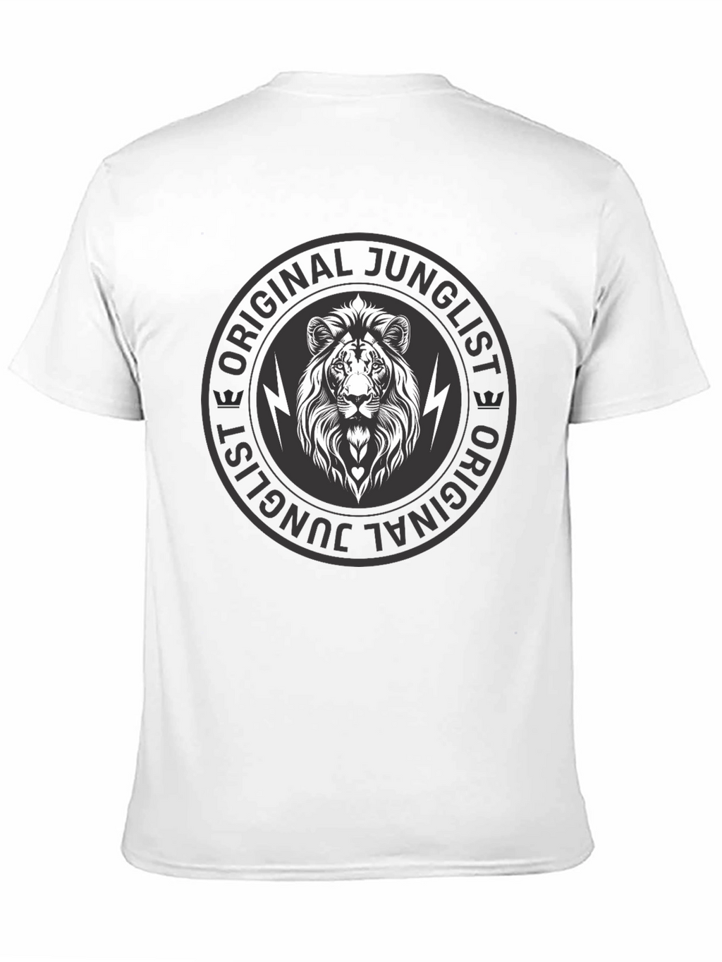 Original Junglist Lion Graphic Black T-Shirt