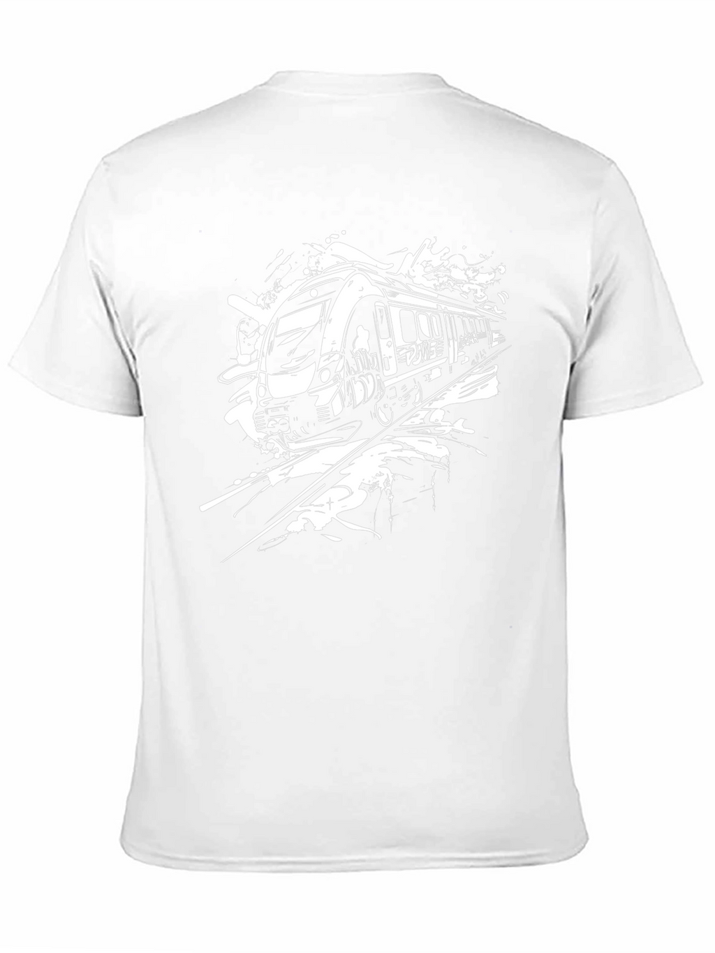 Train Graphic Black T-Shirt - Express Yourself