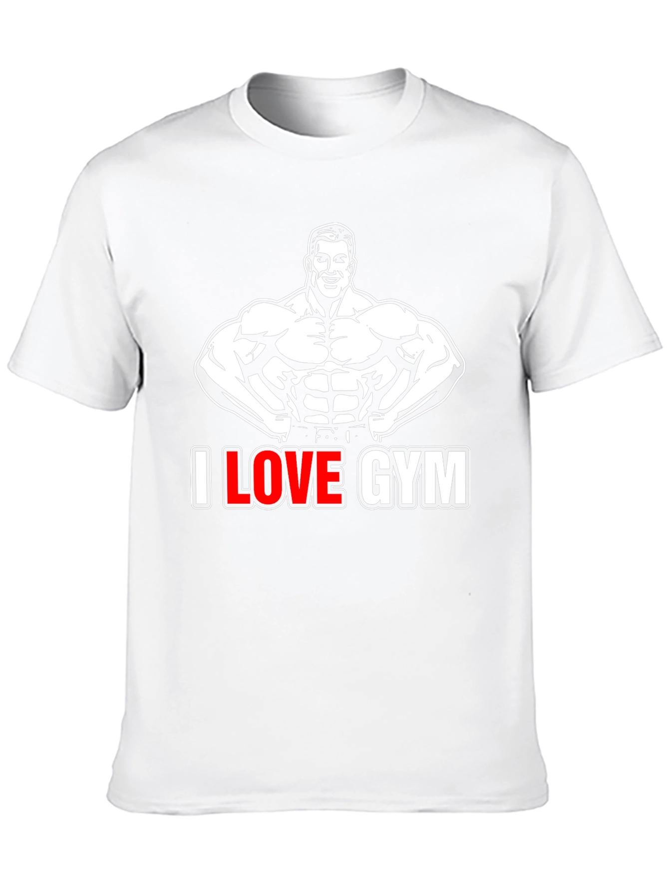 I Love Gym Black Graphic T-Shirt