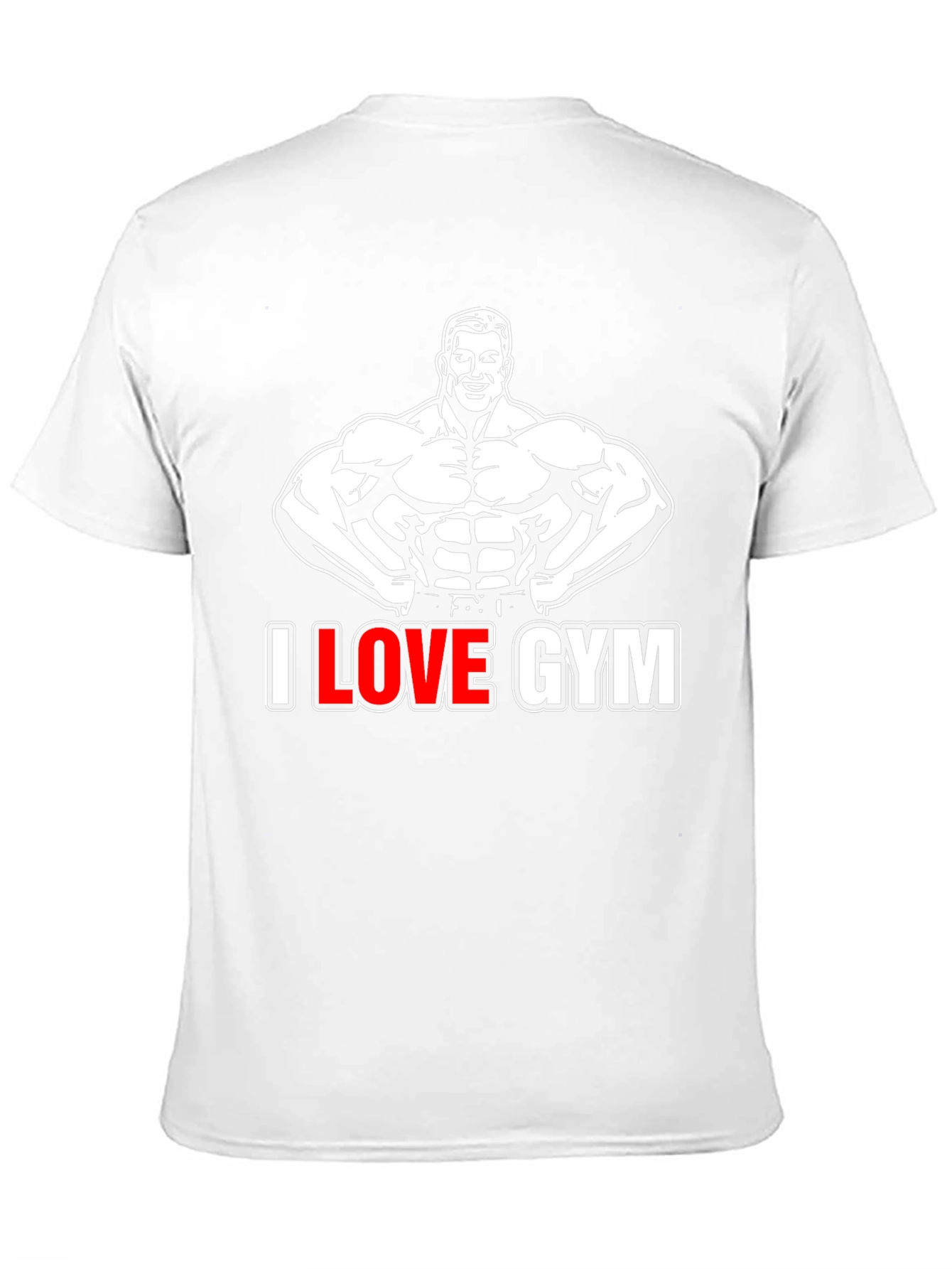 I Love Gym Black Graphic T-Shirt