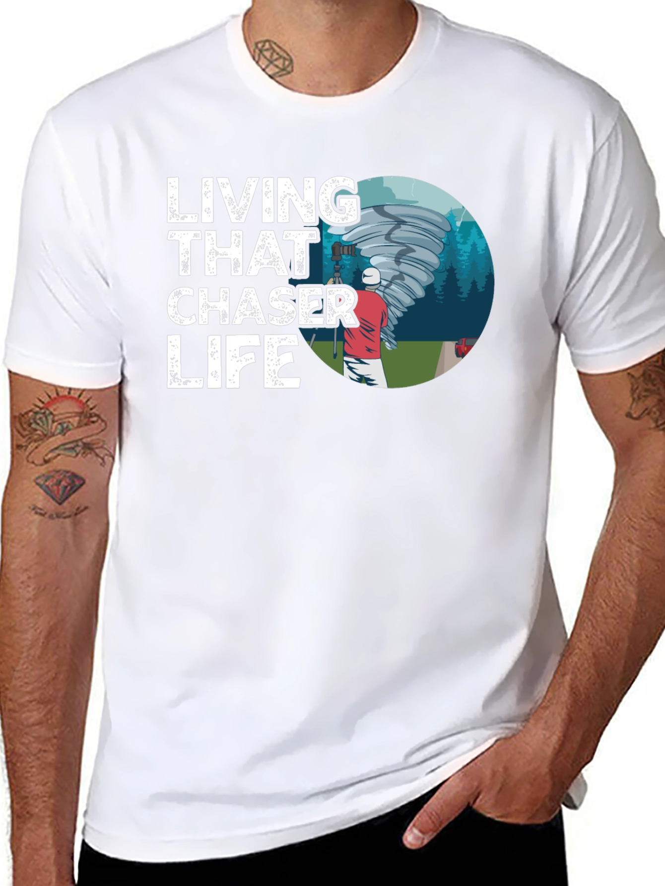 Living That Chaser Life Graphic Tee