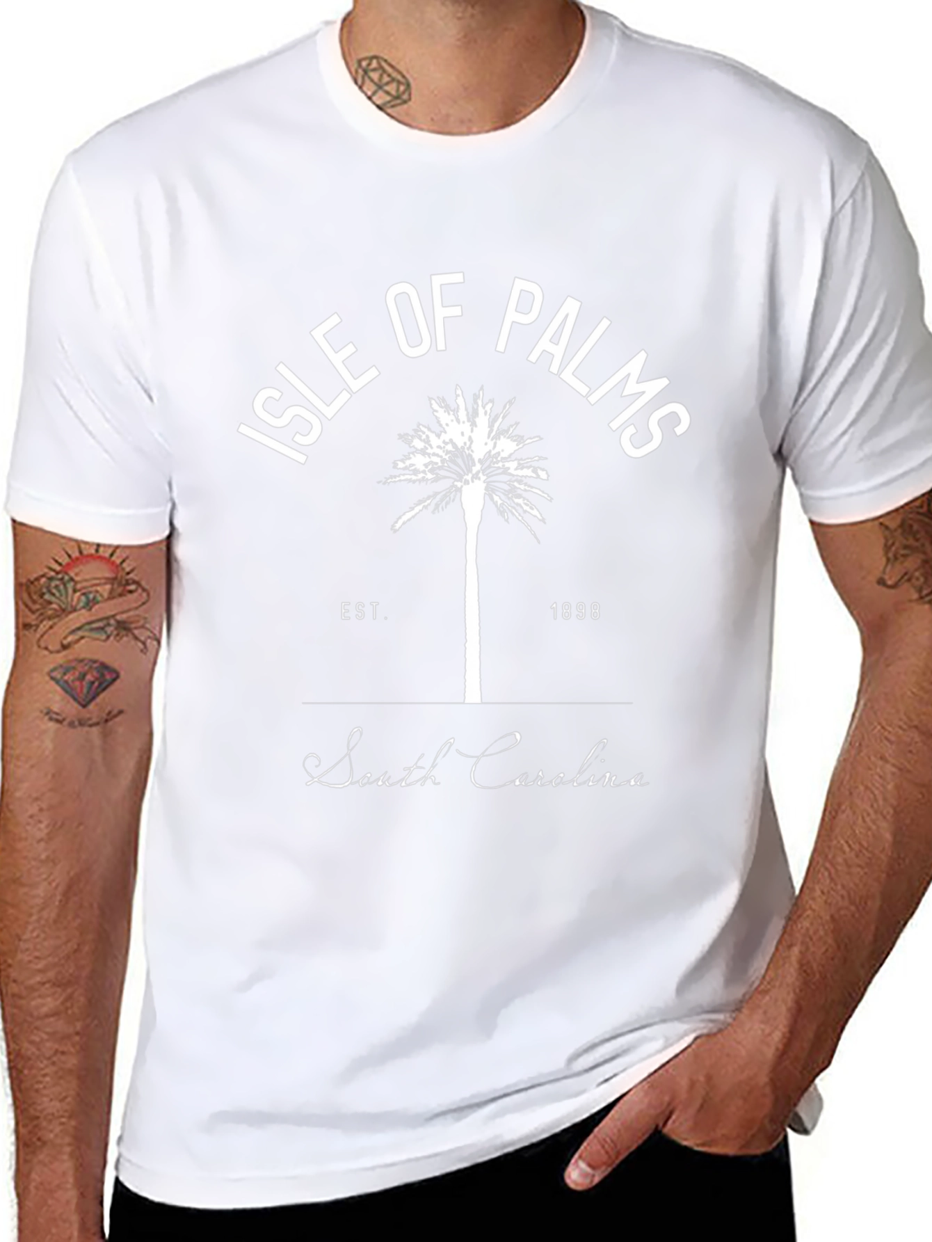 Isle of Palms South Carolina Palm Tree T-Shirt