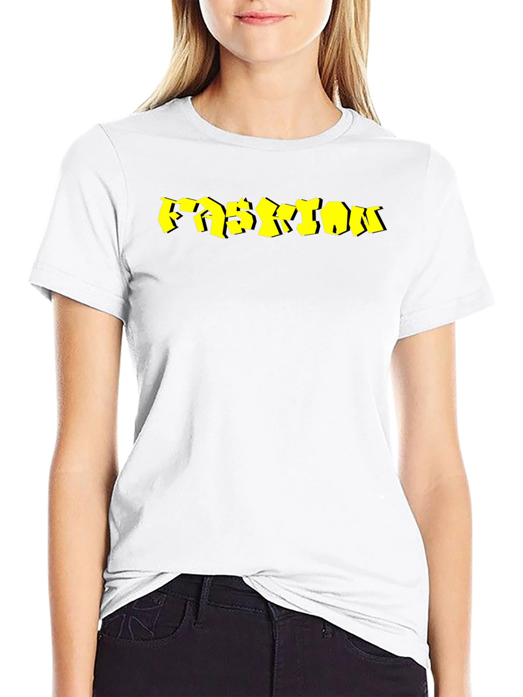 Mens Black Fashion Graphic Tee