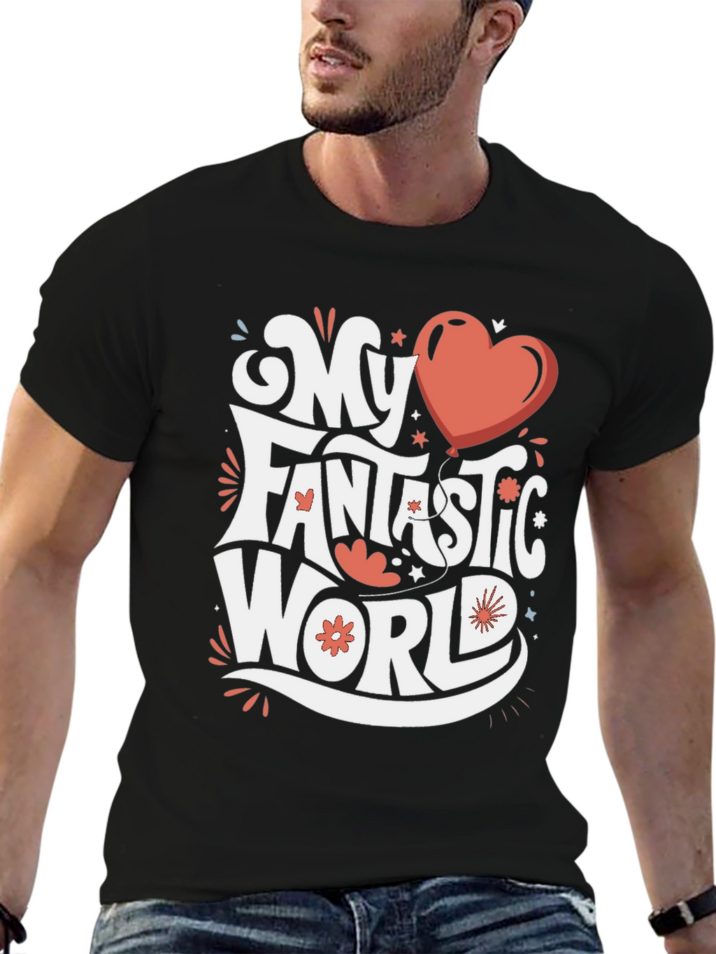 My Fantastic World Graphic Tee - Black