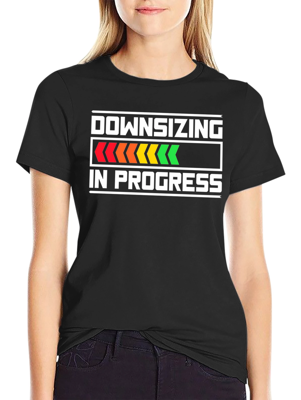Downsizing In Progress Funny T-Shirt