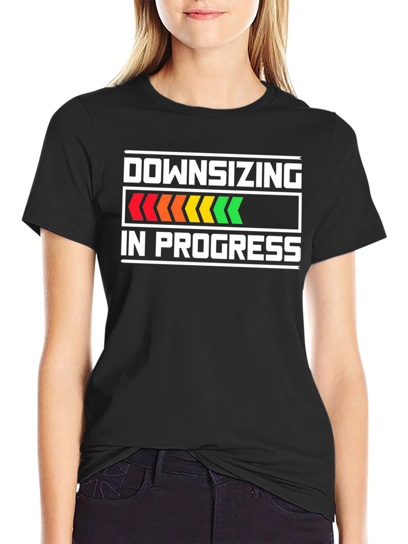 Downsizing In Progress Funny T-Shirt
