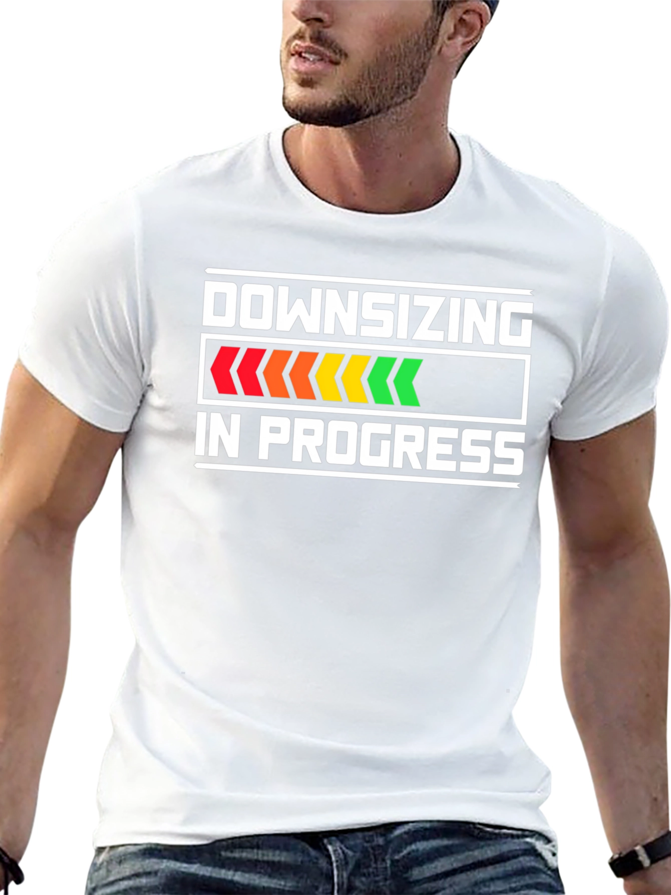 Downsizing In Progress Funny T-Shirt