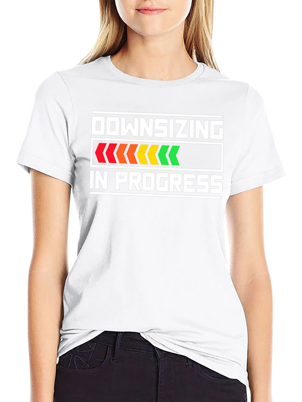 Downsizing In Progress Funny T-Shirt