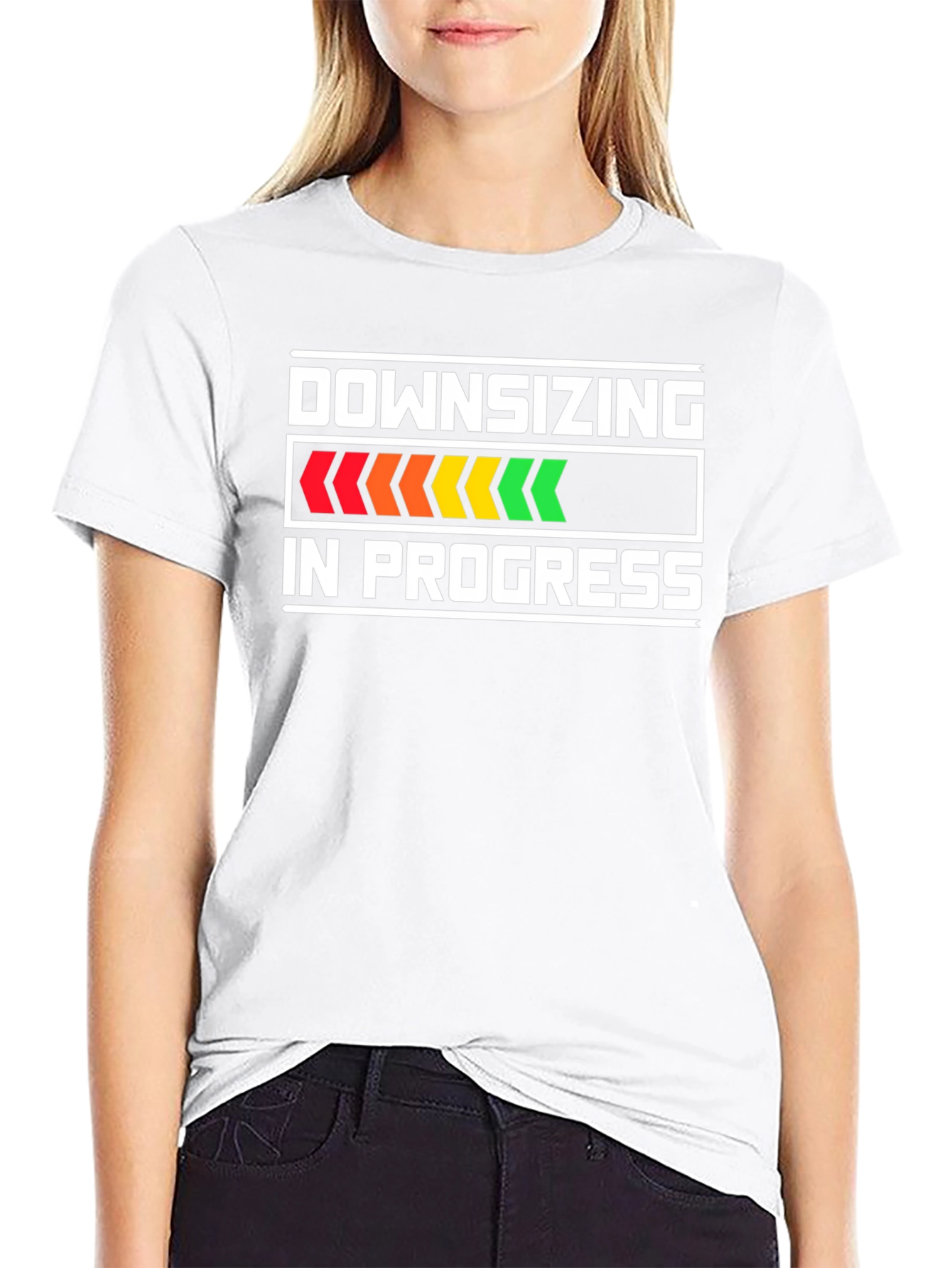 Downsizing In Progress Funny T-Shirt