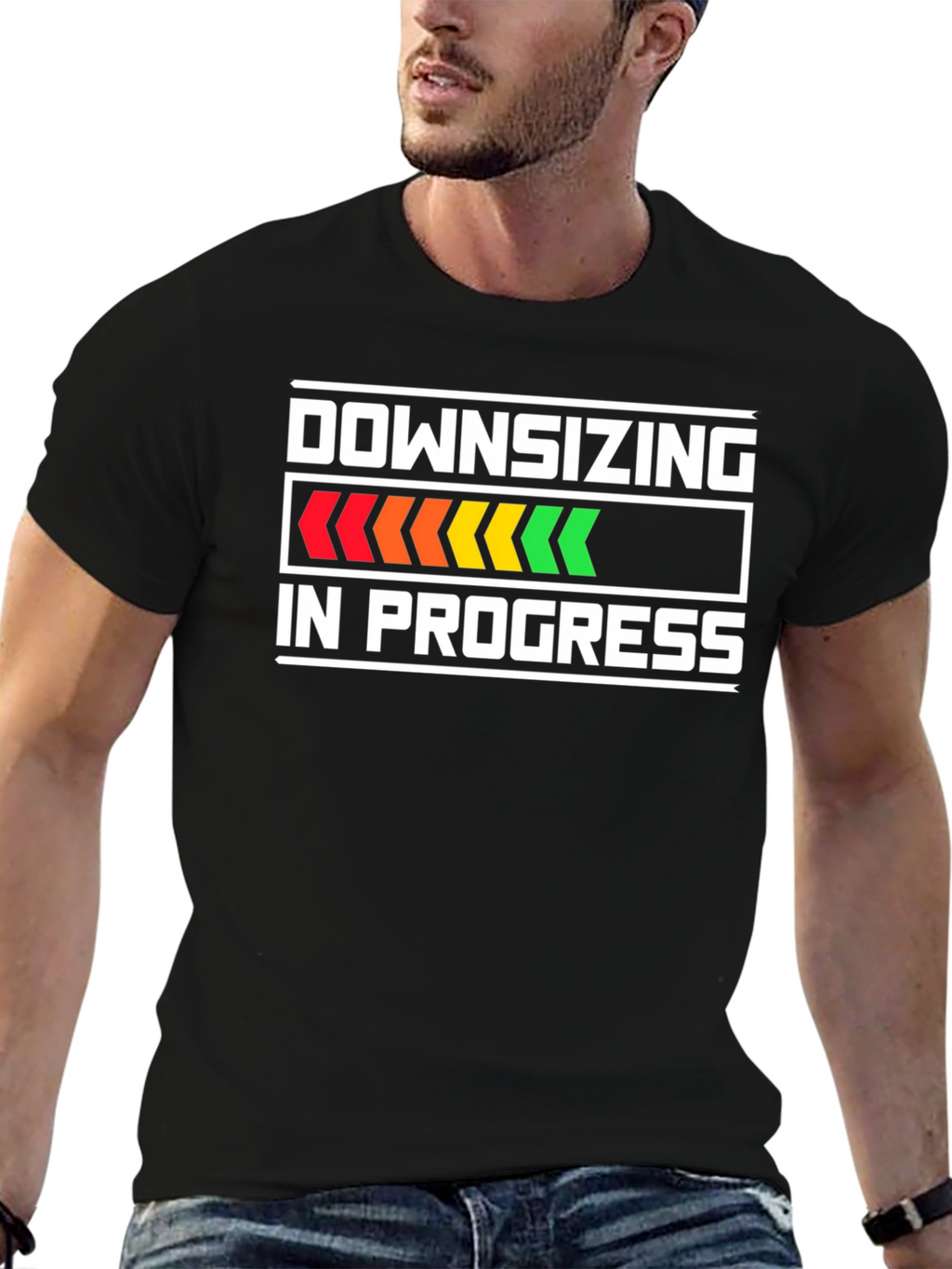 Downsizing In Progress Funny T-Shirt