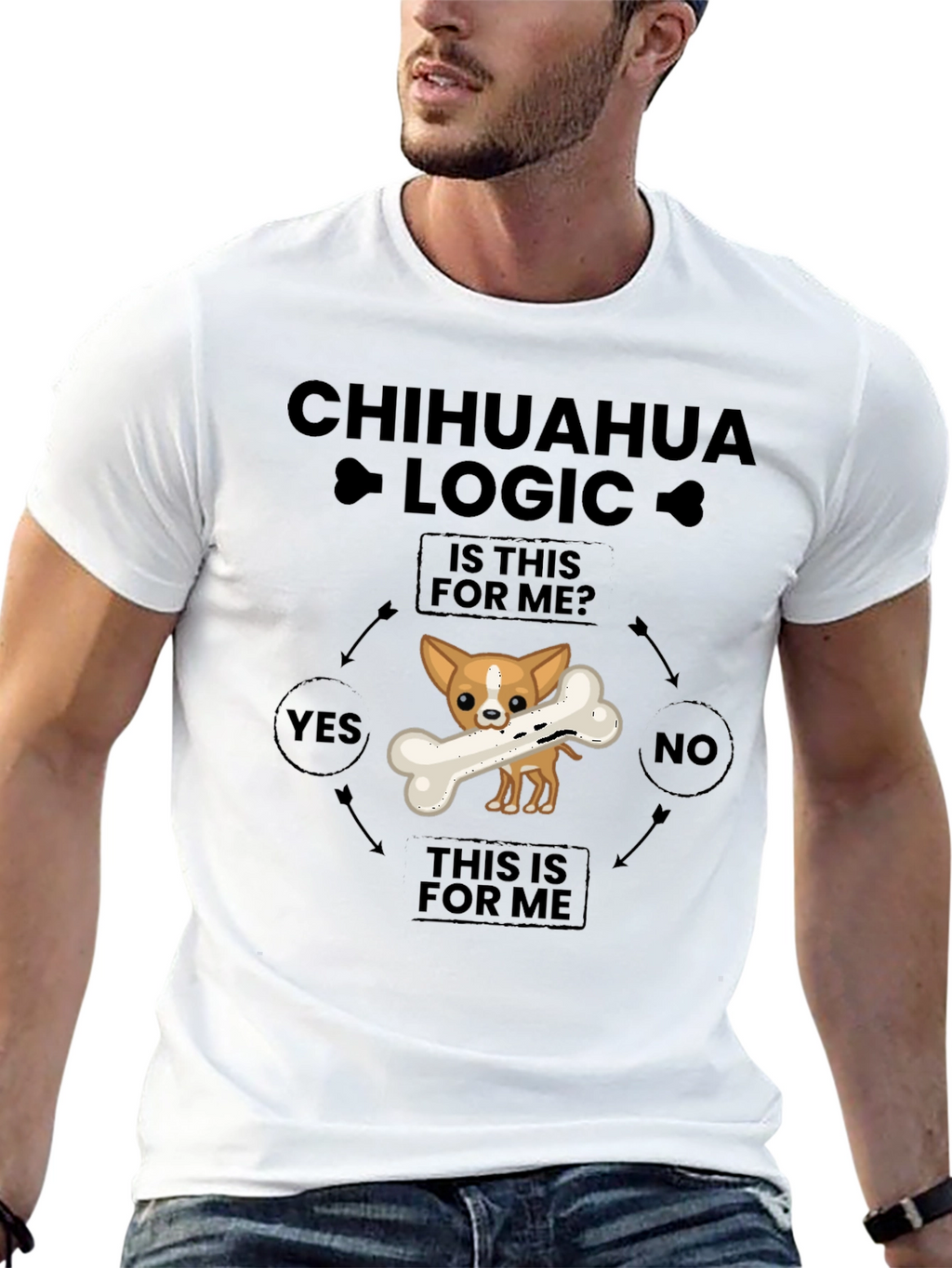 Chihuahua Logic T-Shirt - Funny Dog Lover Tee
