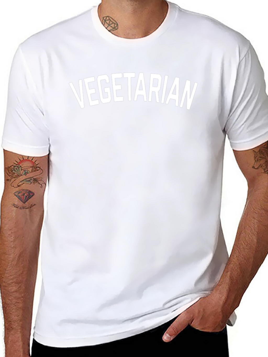 Vegetarian Graphic T-Shirt -  Stylish & Comfortable