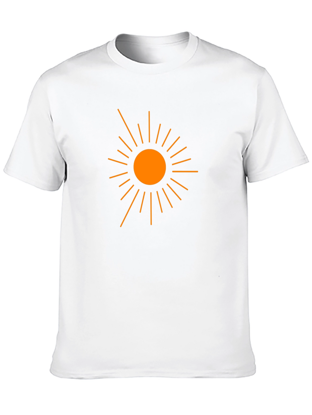 Sun Graphic Black Cotton T-Shirt
