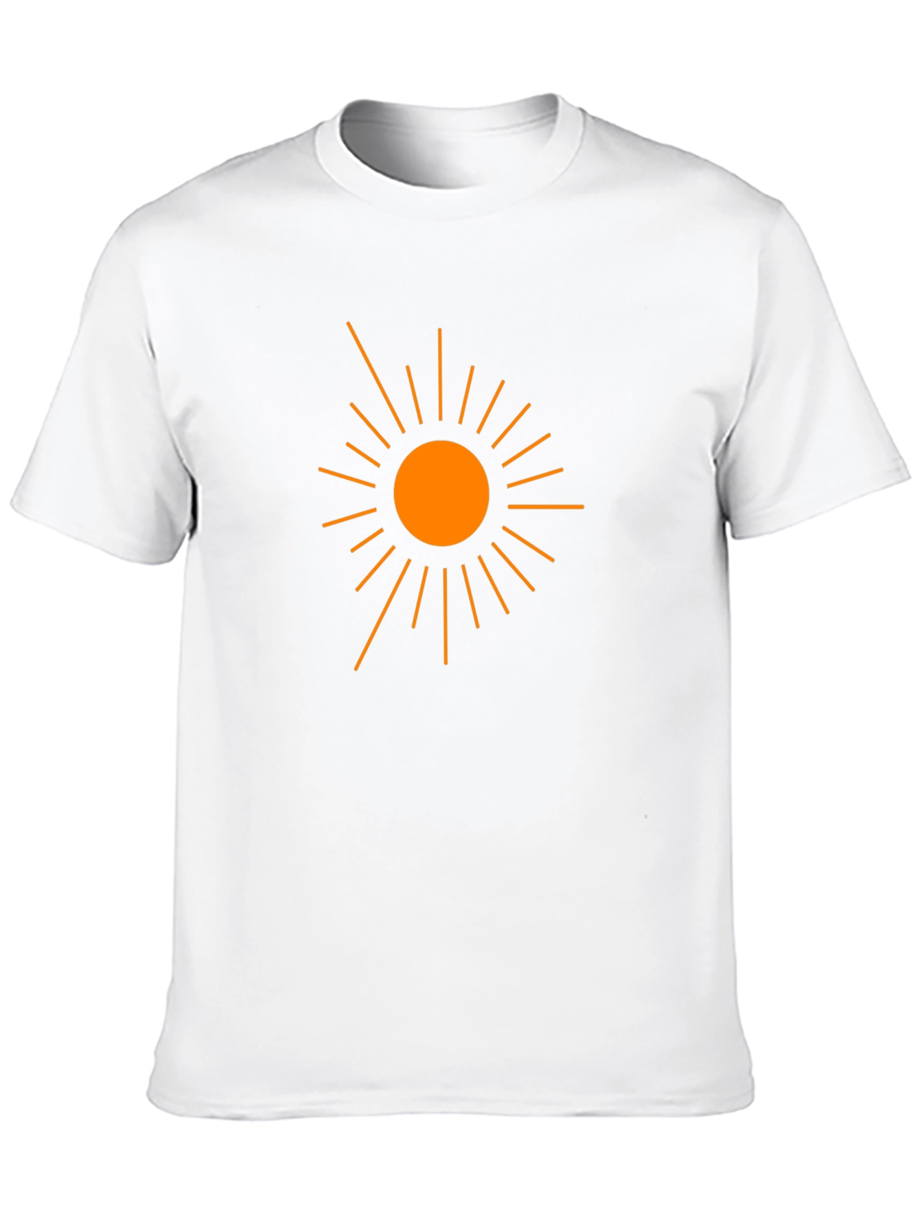 Sun Graphic Black Cotton T-Shirt