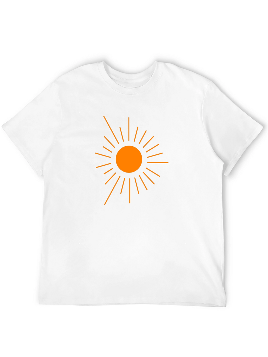 Sun Graphic Black Cotton T-Shirt