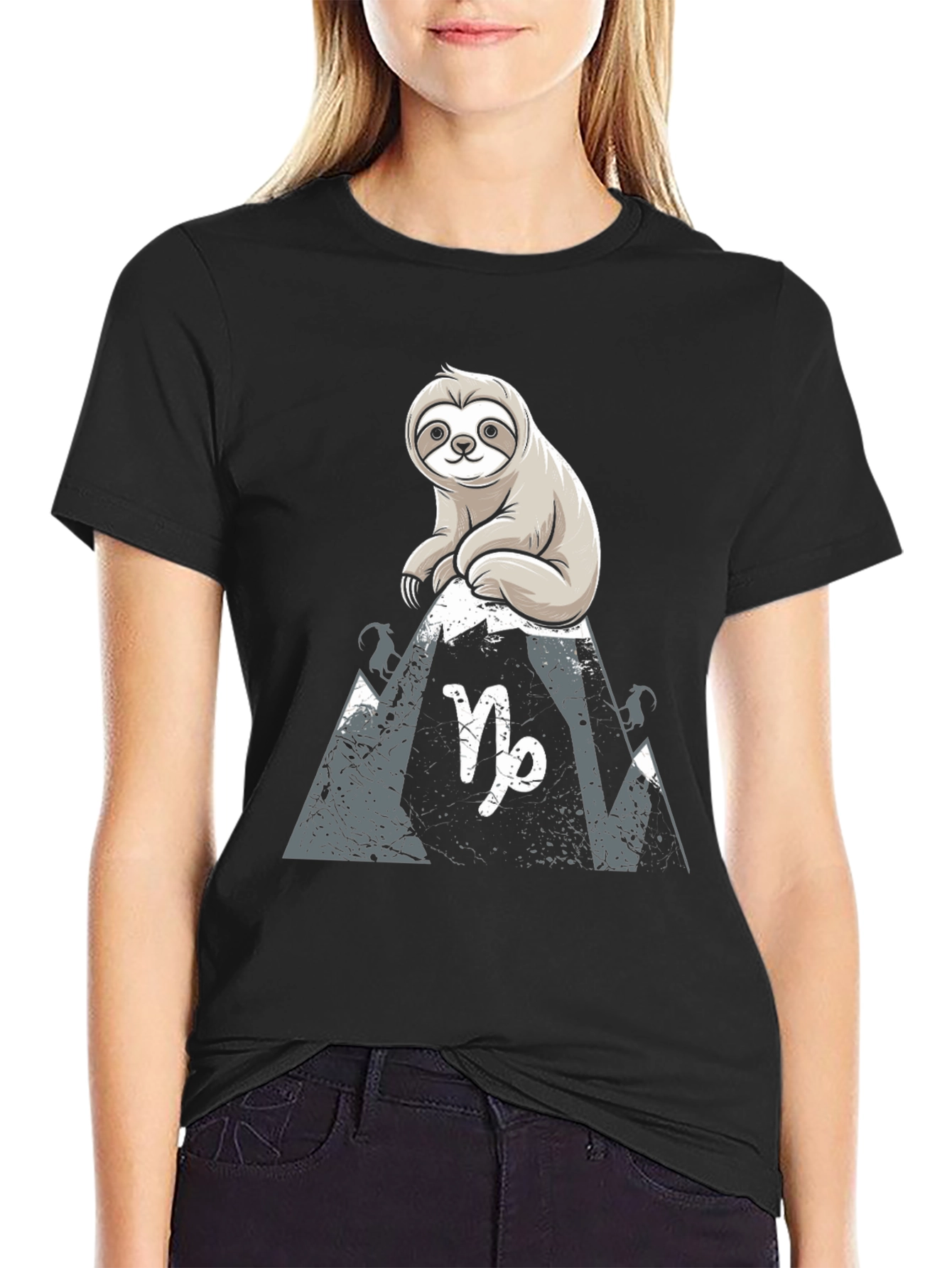 Capricorn Sloth T-Shirt - Zodiac Sign Tee