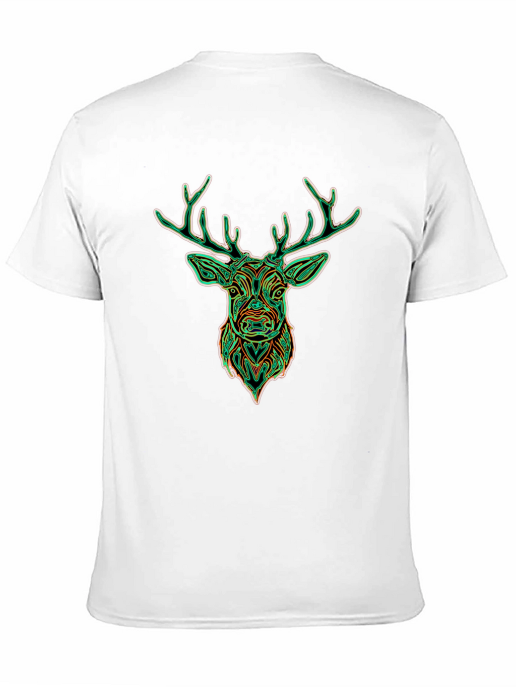 Deer Graphic Tee - Stylish Mens Black T-Shirt