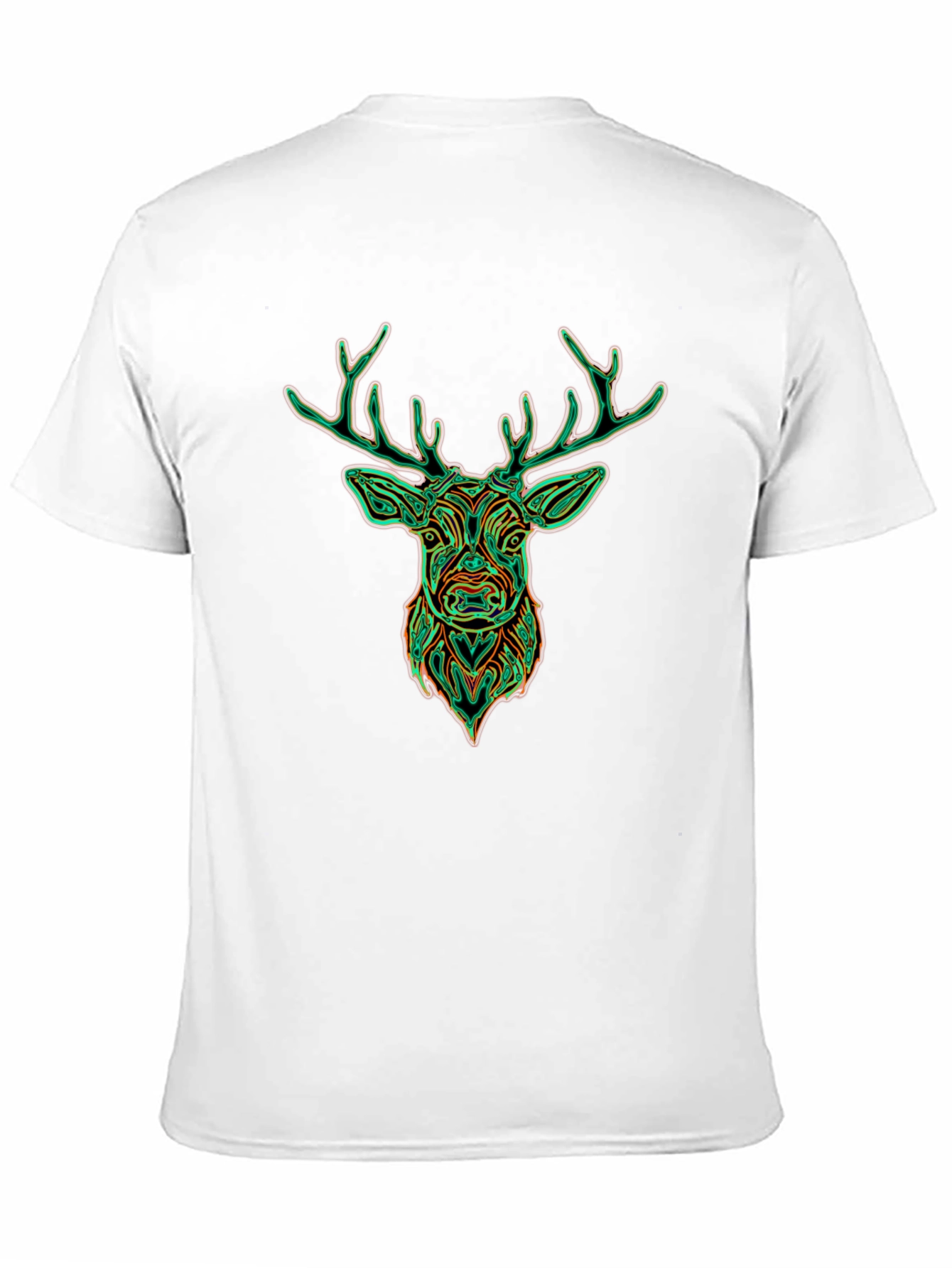 Deer Graphic Tee - Stylish Mens Black T-Shirt