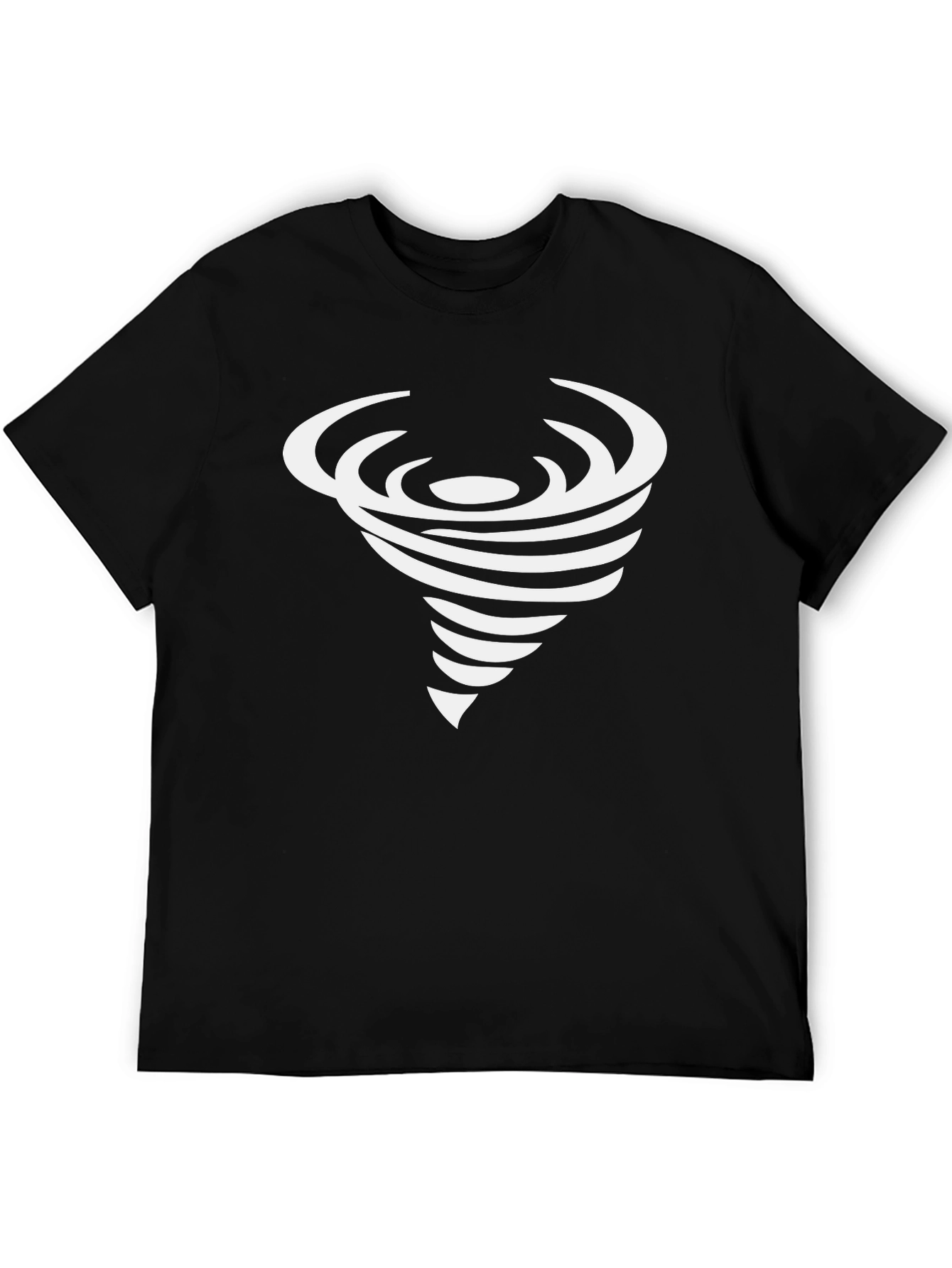 Tornado Graphic T-Shirt - Black Stylish Cotton Tee
