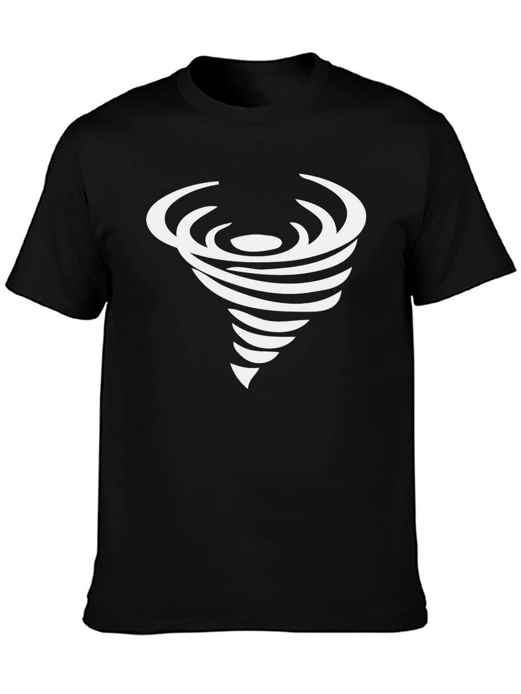 Tornado Graphic T-Shirt - Black Stylish Cotton Tee