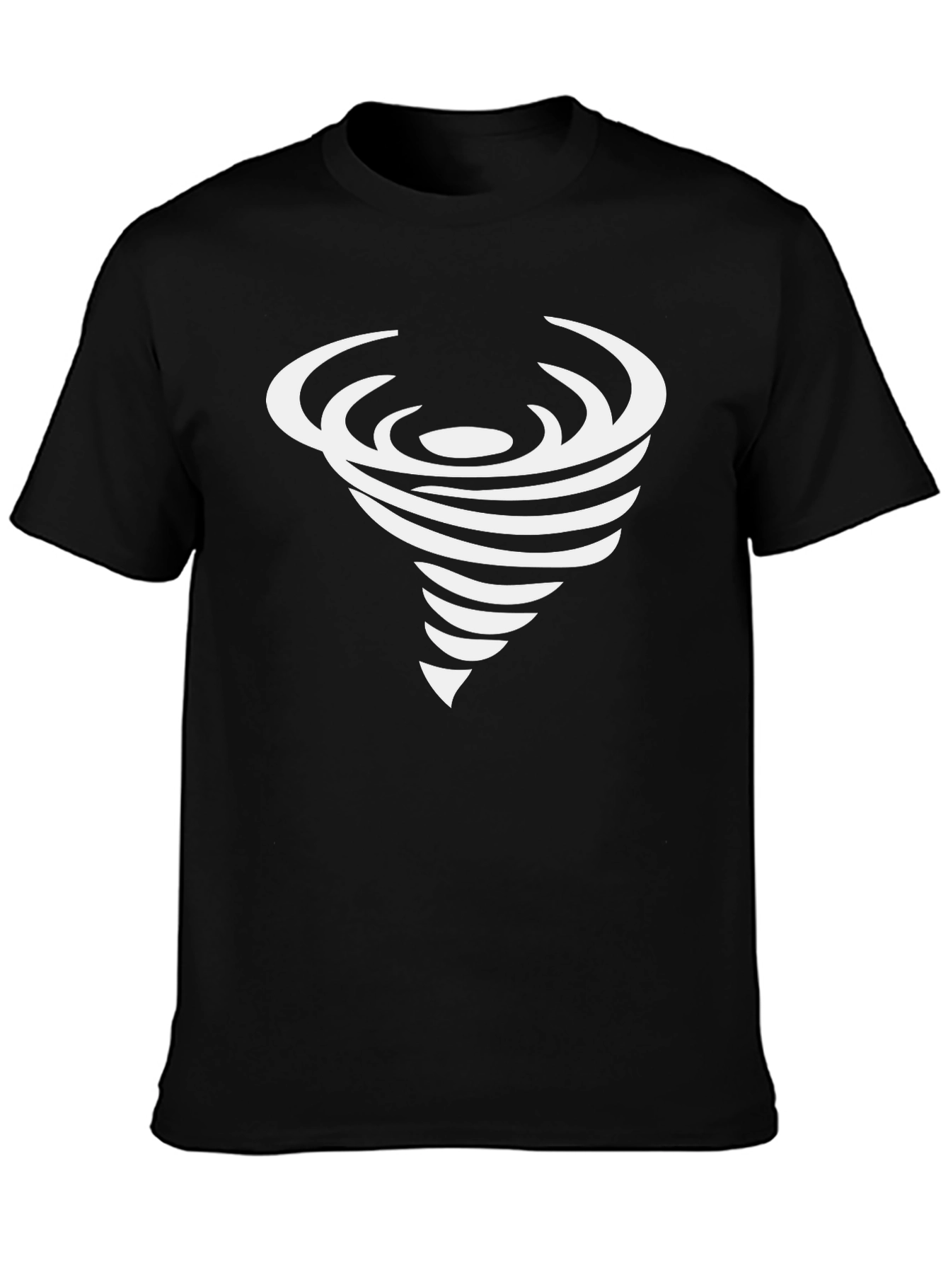 Tornado Graphic T-Shirt - Black Stylish Cotton Tee