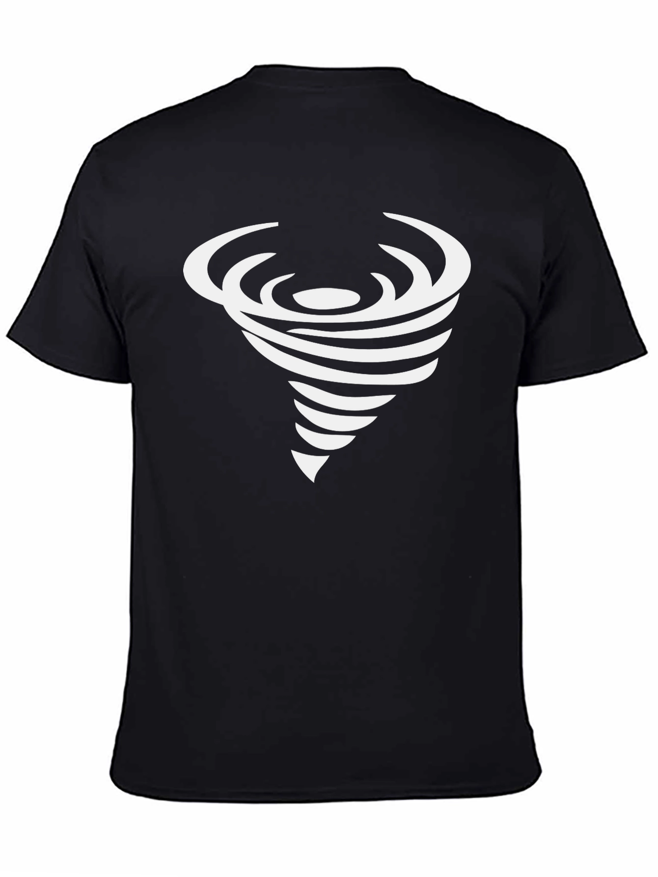 Tornado Graphic T-Shirt - Black Stylish Cotton Tee